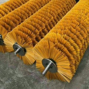 山猫凯斯滑移装载机环卫清扫车钢丝混合耐磨刷轴定制清扫车刷片