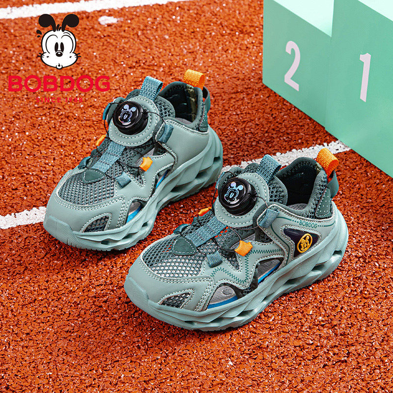 巴布豆童鞋官方旗舰店男童鞋子男孩透气框子鞋夏款男宝包头凉鞋