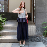 【现货】2025夏印花拼接套装C3375P155K228，女装套装/套裙，2D113