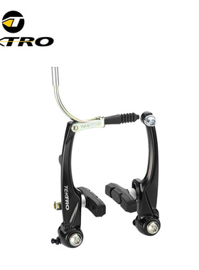 tektro彦豪C310城市休闲自行车V刹 旅行车圈刹铝合金夹器带刹车皮