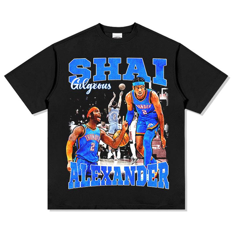 亚历山大复古印花短袖T恤