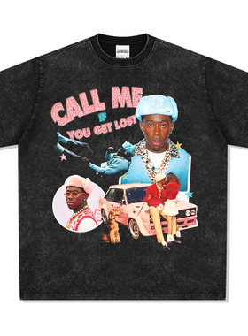 TYLER嘻哈Creater造物主泰勒短袖T恤高街水洗重磅T恤