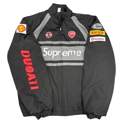 24FW TRACK JACKET重磅联名夹克机车外套赛车服宽松男女同款