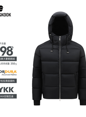 MengKooK加拿大金标98鹅绒新品男女同款轻奢休闲连帽羽绒服9013