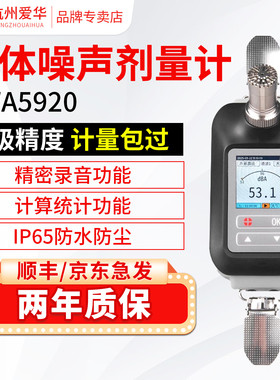 爱华声级计噪声计分贝仪AWA5920个人声暴露噪声剂量计噪声测试仪