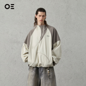 ORGANIC EMOTION户外三防半拉链夹克拼接撞色软壳运动复古外套OE