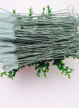 吸管刷不锈钢吸管刷导气管毛刷螺旋软毛吸管刷/一支长14CM