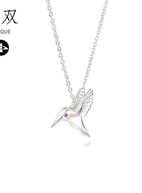 旅行纯银碧玺日韩风百搭项链