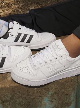 adidas阿迪达斯女鞋JENNIE同款FORUM bold厚底休闲鞋 FY9042/38.5