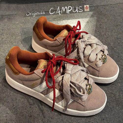 阿迪达斯adidas三叶草休闲男Campus 00S复古面包鞋KJ8724马年限定