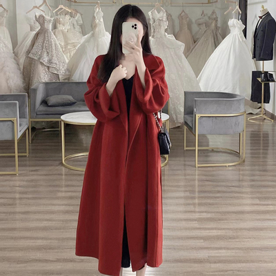 专柜品质山羊绒高级感双面呢大衣