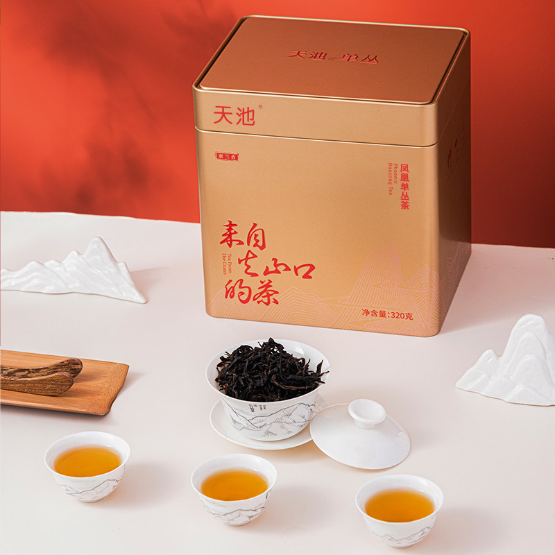天池茶业 凤凰单丛单枞茶叶春茶鸭屎香蜜兰香黄枝香320克大份量装