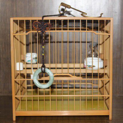 南京榫头 留青拱桥门绣眼亮顶笼 绣眼鸟笼