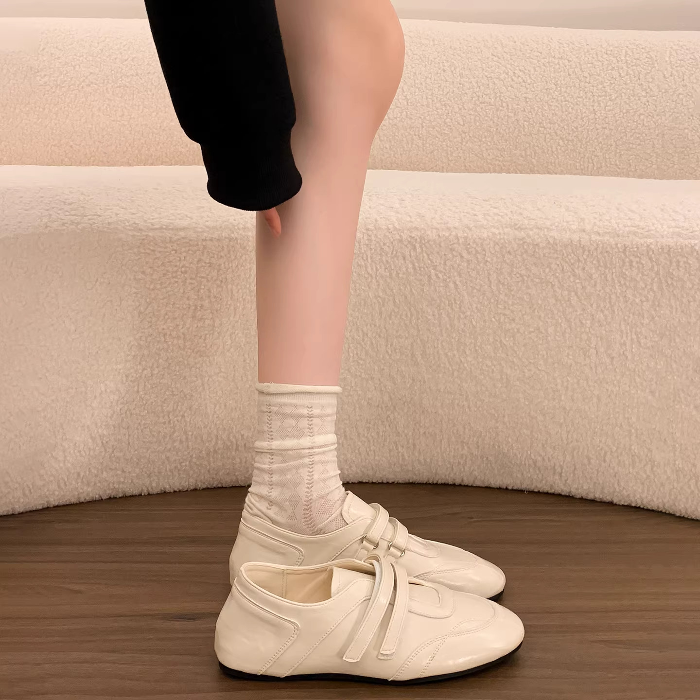 巨好看平底内增高小皮鞋德训勃肯鞋女鞋子2026新款春秋玛丽珍单鞋