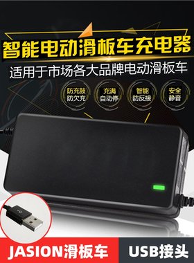 JASION电动滑板车充电器24V29.4V36V42V阿尔郎小海豚快轮RND比步
