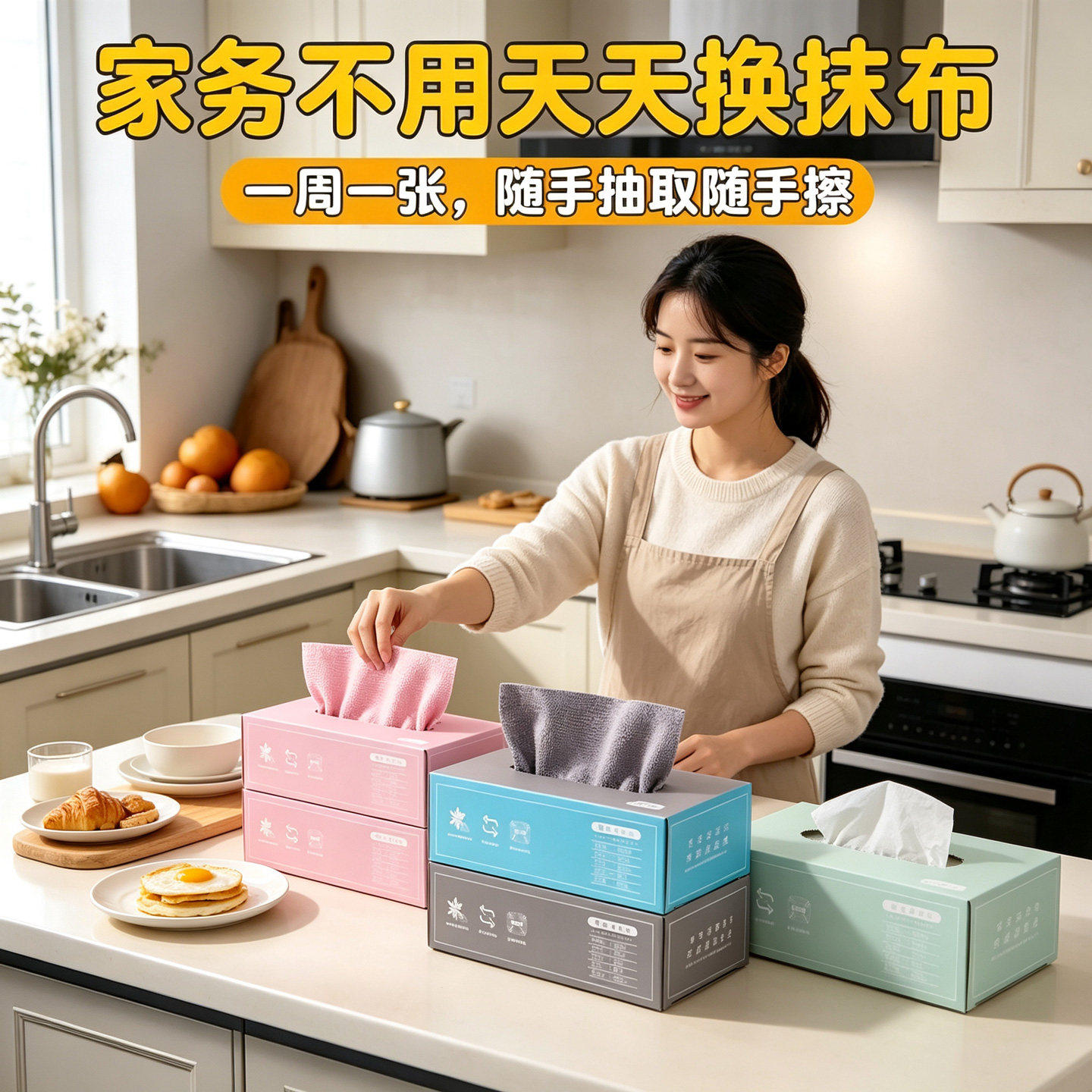 抹布厨房一次性抹布加厚