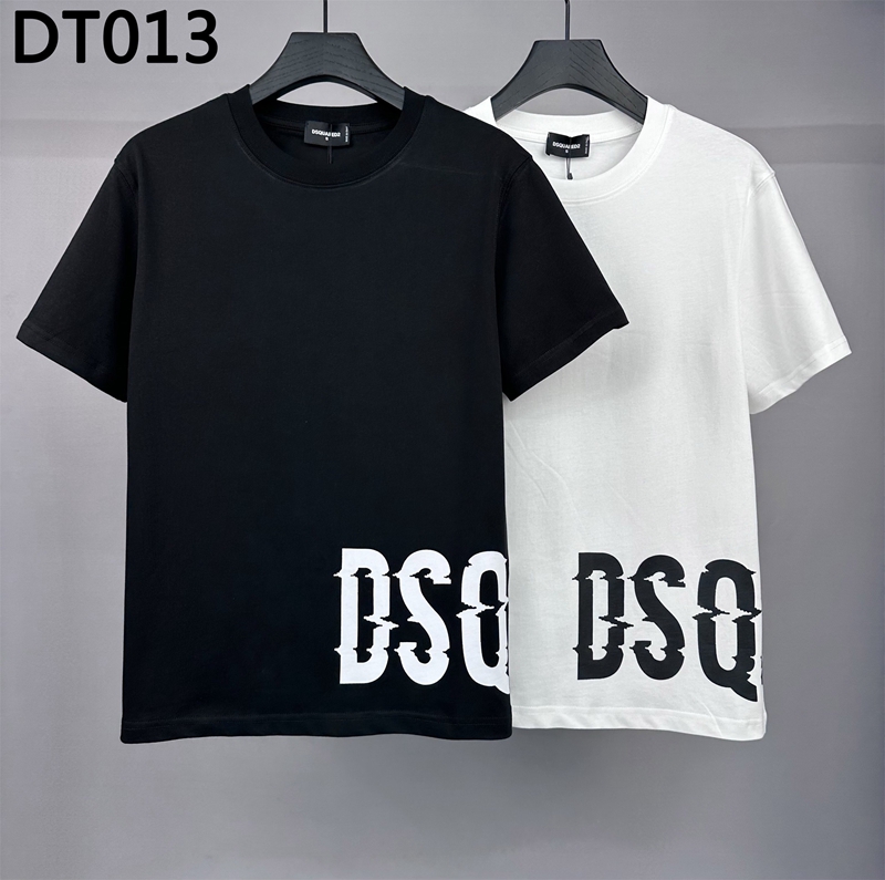 DT013微阔宽松新款D2字母印花春夏短袖T恤男装上衣圆领男T恤打底