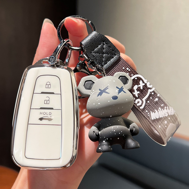 适用丰田钥匙套女TPU软壳扣包
