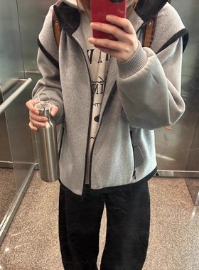 灰色短外套女2025年春秋季新款爆款韩系初春独特超好看高级感休闲