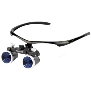 牙科头戴式放大镜医用眼镜式口腔科轻便手术显微2.5倍3.5检查头灯