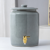 景德镇陶瓷水缸5升7.5升10升15升25升家用净水水桶泡茶储水罐冷水
