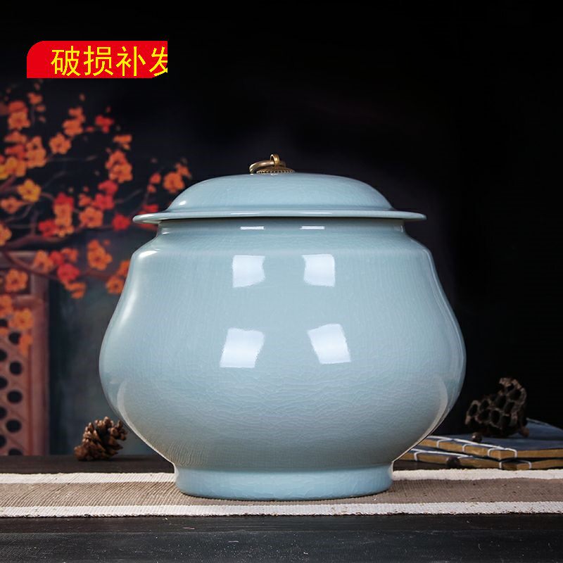 景德镇陶瓷米缸茶叶缸酒坛水缸油缸15斤20斤30斤50斤 防潮储物罐