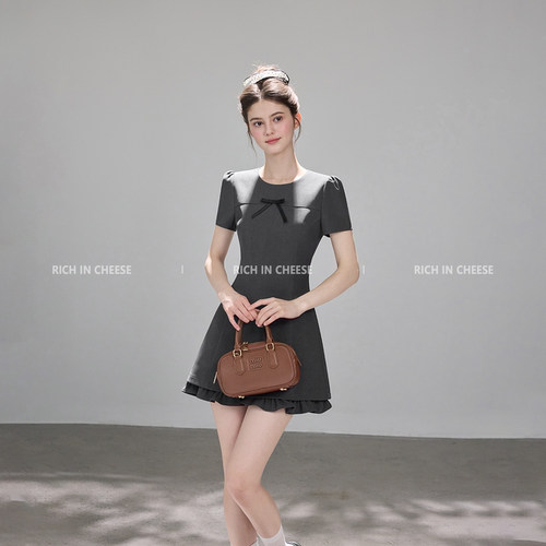 RICHINCHEESE 暗夜柔姿 【系列合集】 miu系千金风气质收腰连衣裙