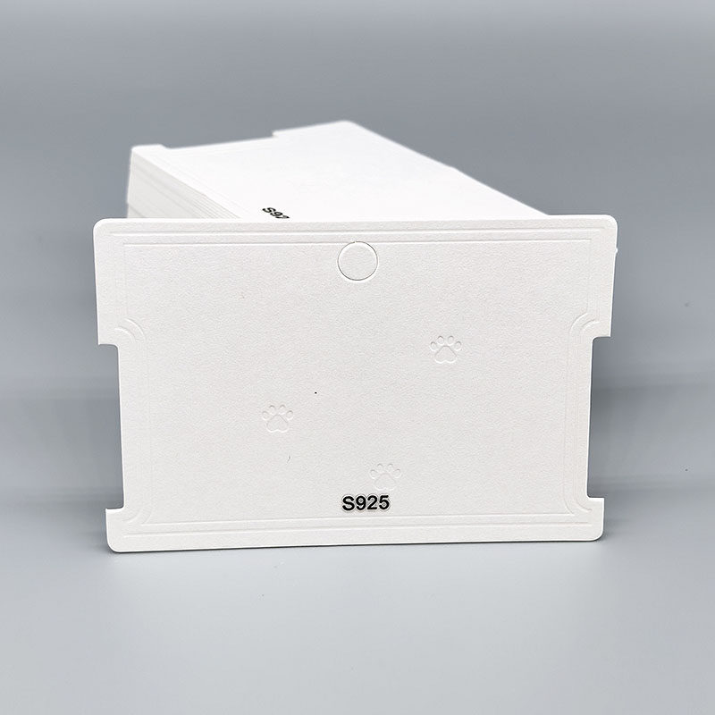 新款手链饰品包装卡片 韩版通用s925特种白卡纸板8.9*6cm 100个