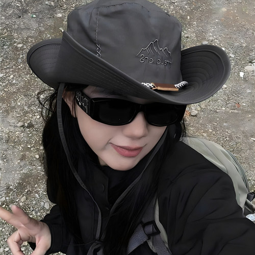 防晒空顶帽户外钓鱼牛仔徒步登山