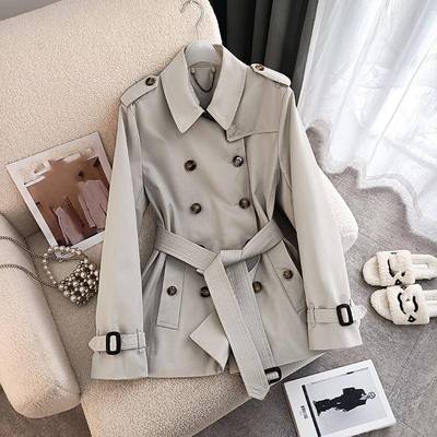 短款风衣女2025秋装新款高级感显瘦小个子英伦风时尚通勤百搭外套