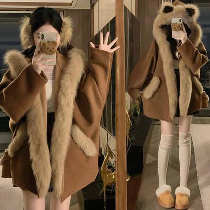 300斤大码女装设计感加绒加厚棉服上衣女冬季胖mm显瘦不臃肿外套