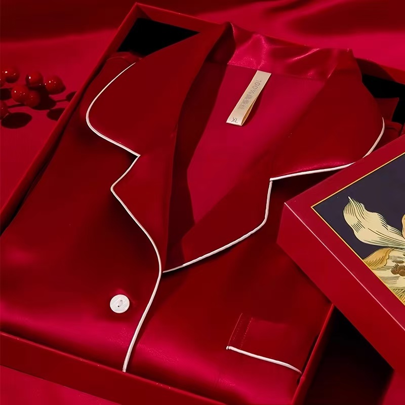 22姆米重磅真丝女睡衣套装礼盒