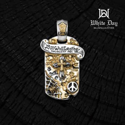 BWL双十字架飘带反战军牌