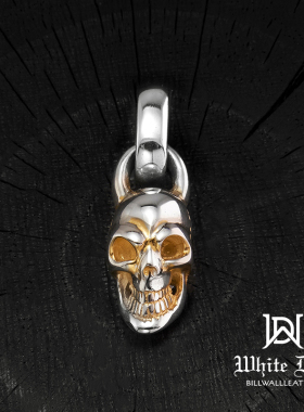 BWL正品18K金镀金骷髅吊坠