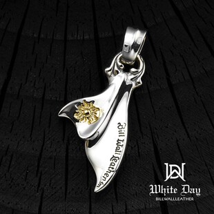 【现货】BWL官方正品 3点鎏金涂鸦中鱼尾吊坠银饰 PN957