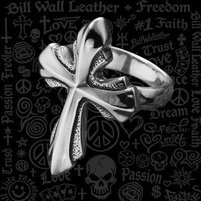 BillWallLeather经典十字架戒指