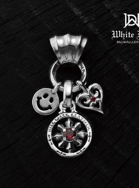 复古十字架火焰圆形潮流配饰品