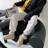 冬季 MOU 羊皮毛一体爱斯基摩雪地靴女低帮保暖短靴16cm一脚蹬靴子