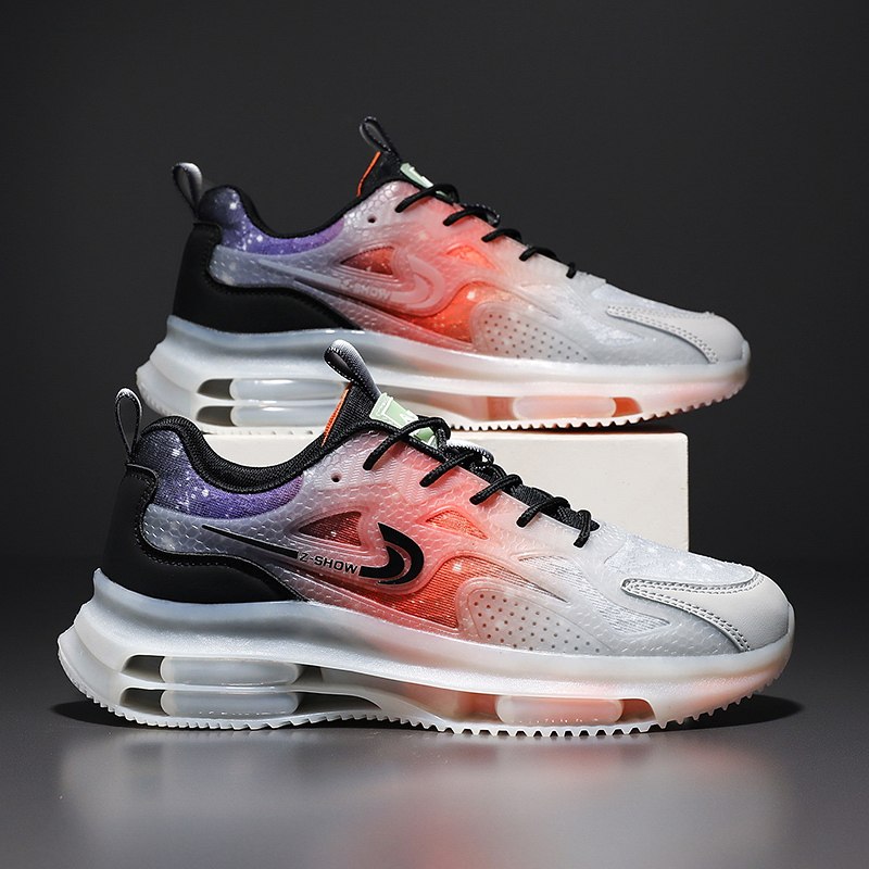 福建莆田运动鞋男款夏季网面透气跑步刀锋减震青少年休闲老爹潮鞋