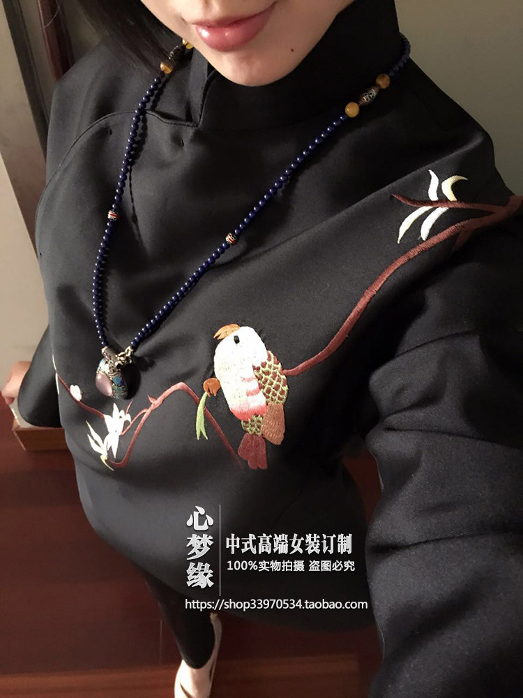 中式改良上衣立领斜襟短款唐装
