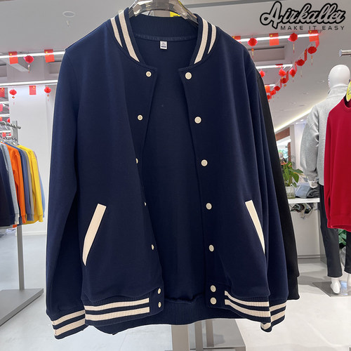 棒球服定制印花刺绣春秋薄款