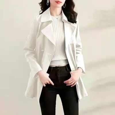 女士女春秋60202550风衣气质岁到中长款女士外套女