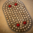 高档中医足部按摩走毯四球款 荷木按摩垫香樟木脚踩足底指压板减肥