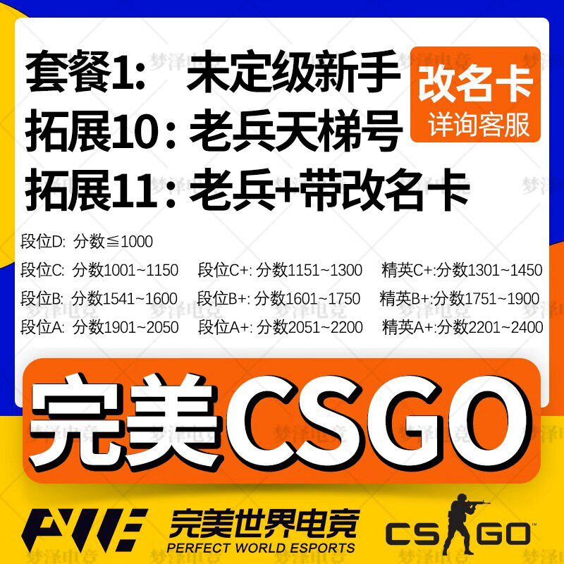 完美csgo号新手老兵cs2账号成品小号天梯白号d号低分c号世界平台