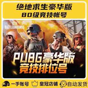 绝地求生帐号steam吃鸡pubg账户80级500级过ai小号匹配竞技排位号