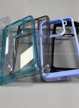 晶盾高端保护硬套适用华硕Zenfone10手机全包硬背软边壳华硕Zenfone9防摔ZS696KS电话亚克力11Ultra透明灰男