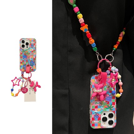 潮猫五角星挂件K9s适用oppo findx7/x3/A1手机壳A3活力reno12/11/10/9843pro斜挎567SE挂绳A56s/A58/A93/K12X