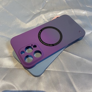 9手机壳87 6PRO 硬壳FindX7 无边框渐变磁吸壳适用oppo A2x x8简约a58x渐变a55防摔a56撞色A11X reno11