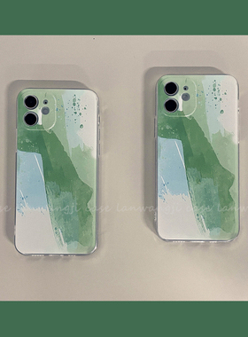 气质绿色2s适用华为nova4/8手机壳nove6se/7pro文艺3女5i清新4e/5z软9