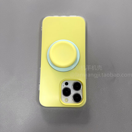 奶油黄软糯磁吸支架Find X9/X8Ultra适用OPPO Reno15C/13手机壳10PRO+二合一X7/X6纯色K13/A3/A1/A5M/57/A6GT